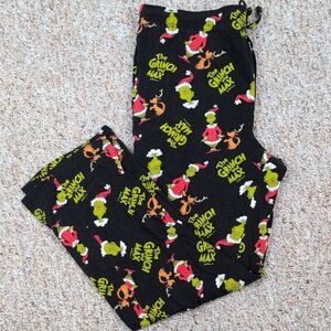 Dr. Seuss Grinch Pajama Bottoms - Black and Green